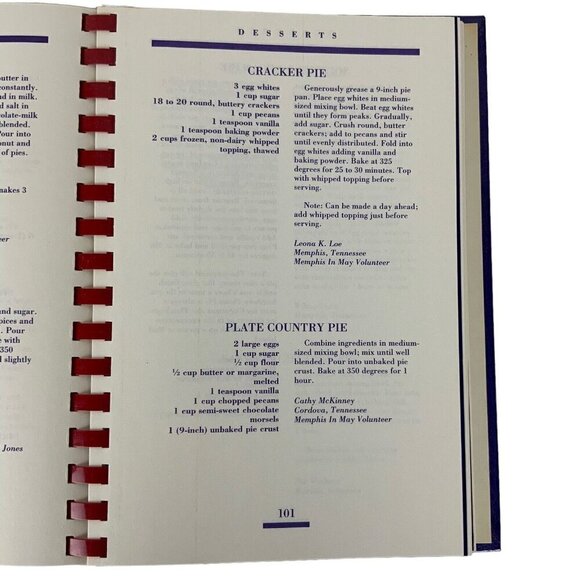 Memphis in May International Festival Cookbook Hardcover Spiral 1989 Tennessee - Picture 10 of 14